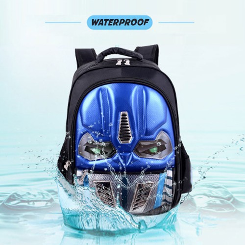 [Brandedbaby] TAS RANSEL SEKOLAH ANAK LED TRANSFORMER IMPORT WATERPROOF MATANYALA BUMBLEBEE/OPTIMUS