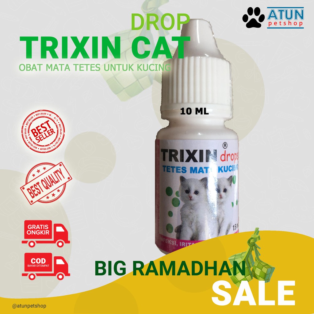 Obat Mata Kucing Trixin Atasi Iritasi Belekan Dan Hidung Meler | Shopee