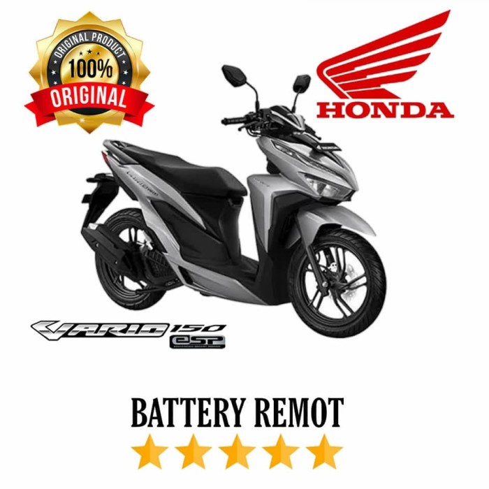 BATTERY ORIGINAL REMOT KEYLESS HONDA VARIO 150 CC ORI BATERAI TERLARIS