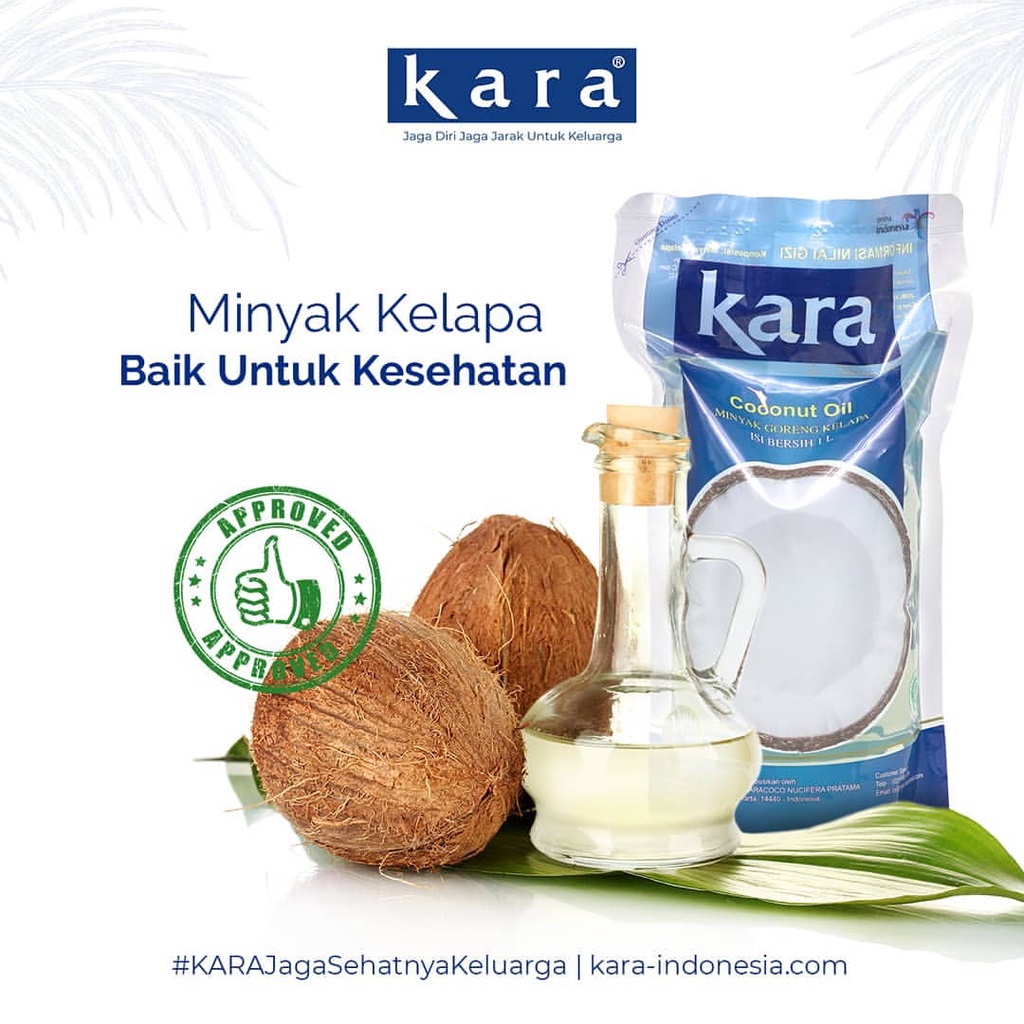 KARA DELFICO Coconut Fry Oil Minyak goreng Kelapa Sehat 2 L Halal
