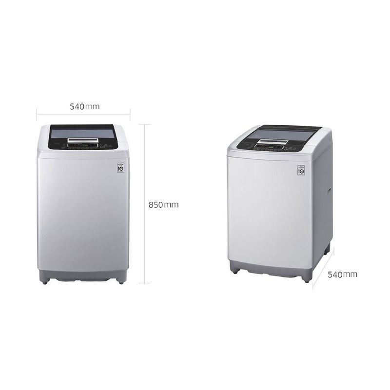 Mesin cuci LG 8KG T2108VSPCK Mesin Cuci Top Loading Smart Inverter dengan Turbo Drum 8Kg