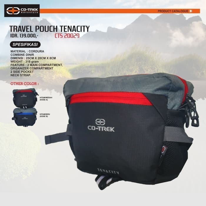 Tas Slempang Co=Trek/ Travel Pouch Co_trek Tenacity Original