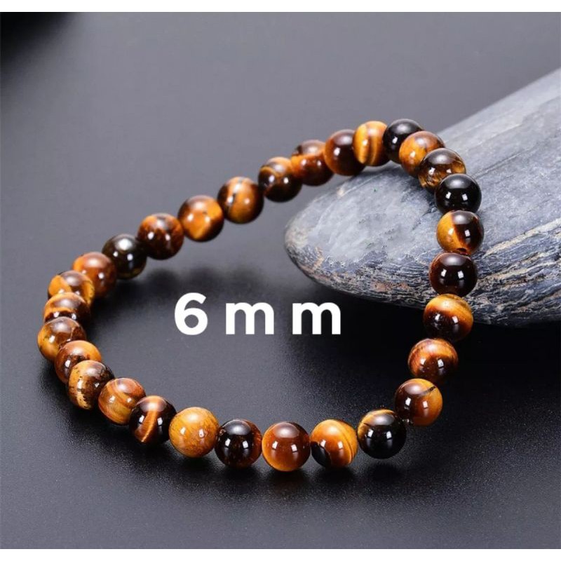 GELANG BATU AKIK TIGER EYE NATURAL