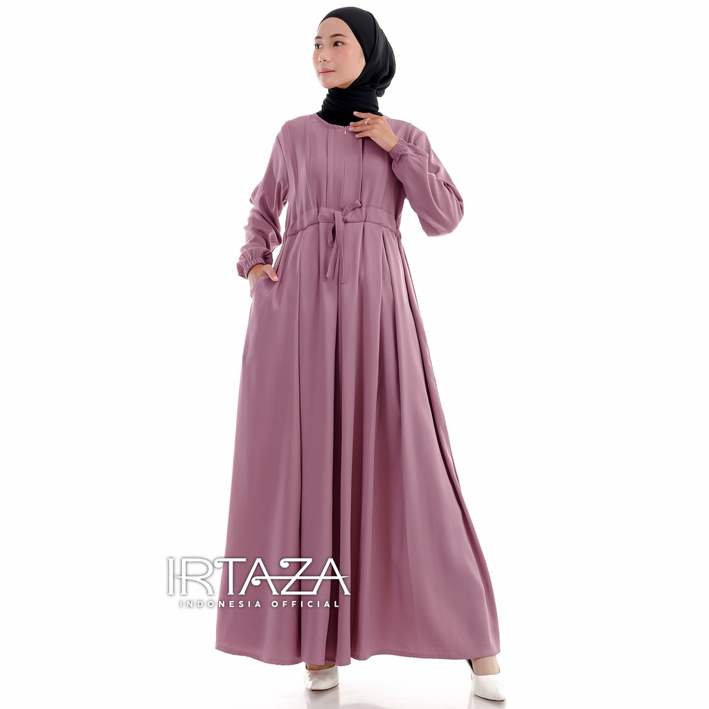 Gamis Polos Melia Dress Original Shakila Import-Gamis Rosewood
