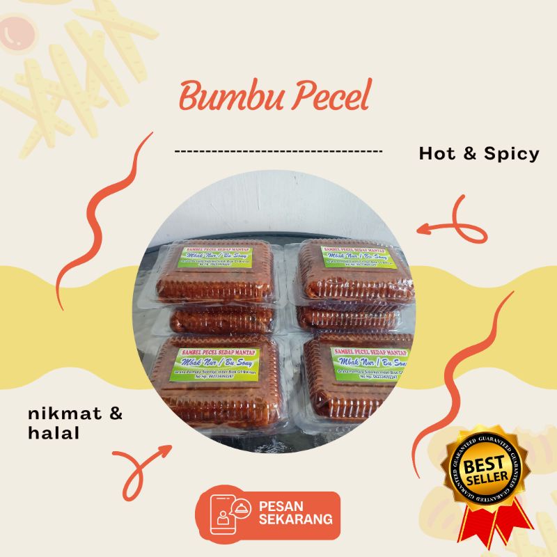 

BEST SELLER!!! BUMBU SAMBEL PECEL ASLI 250 Gram