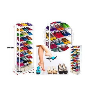  Rak  sepatu minimalis  10 tingkat plastik  lemari sepatu 