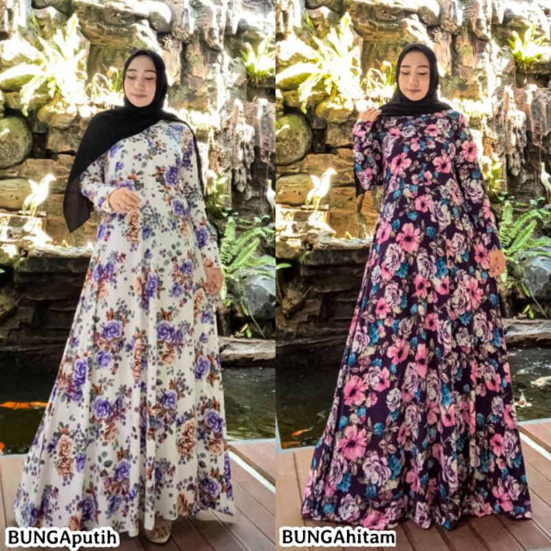 [Fashion Muslim] Gamis JERSEY MOTIF busui | terbaru | terlaris,