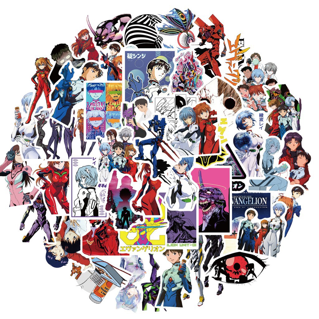 NGE001 – Sticker / Stiker Anime Jepang Neon Genesis Evangelion