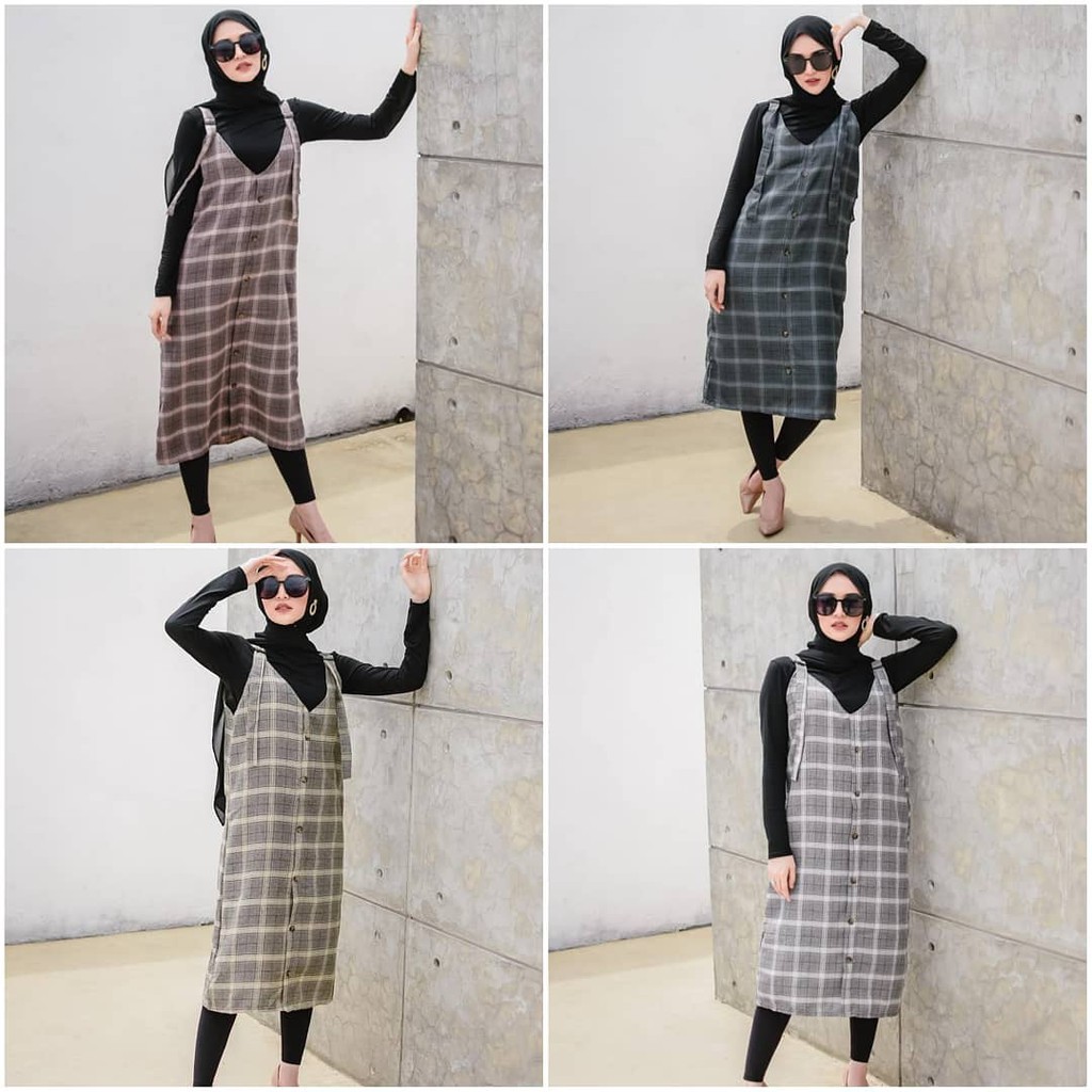 overall hijab casual