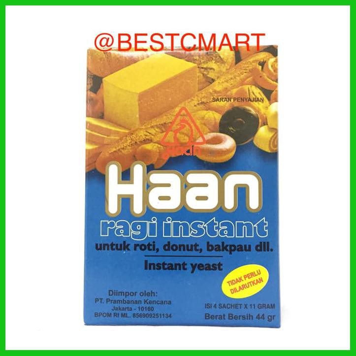 

HAAN RAGI INSTANT YEAST 44 GR (4SCHT X 11GR)