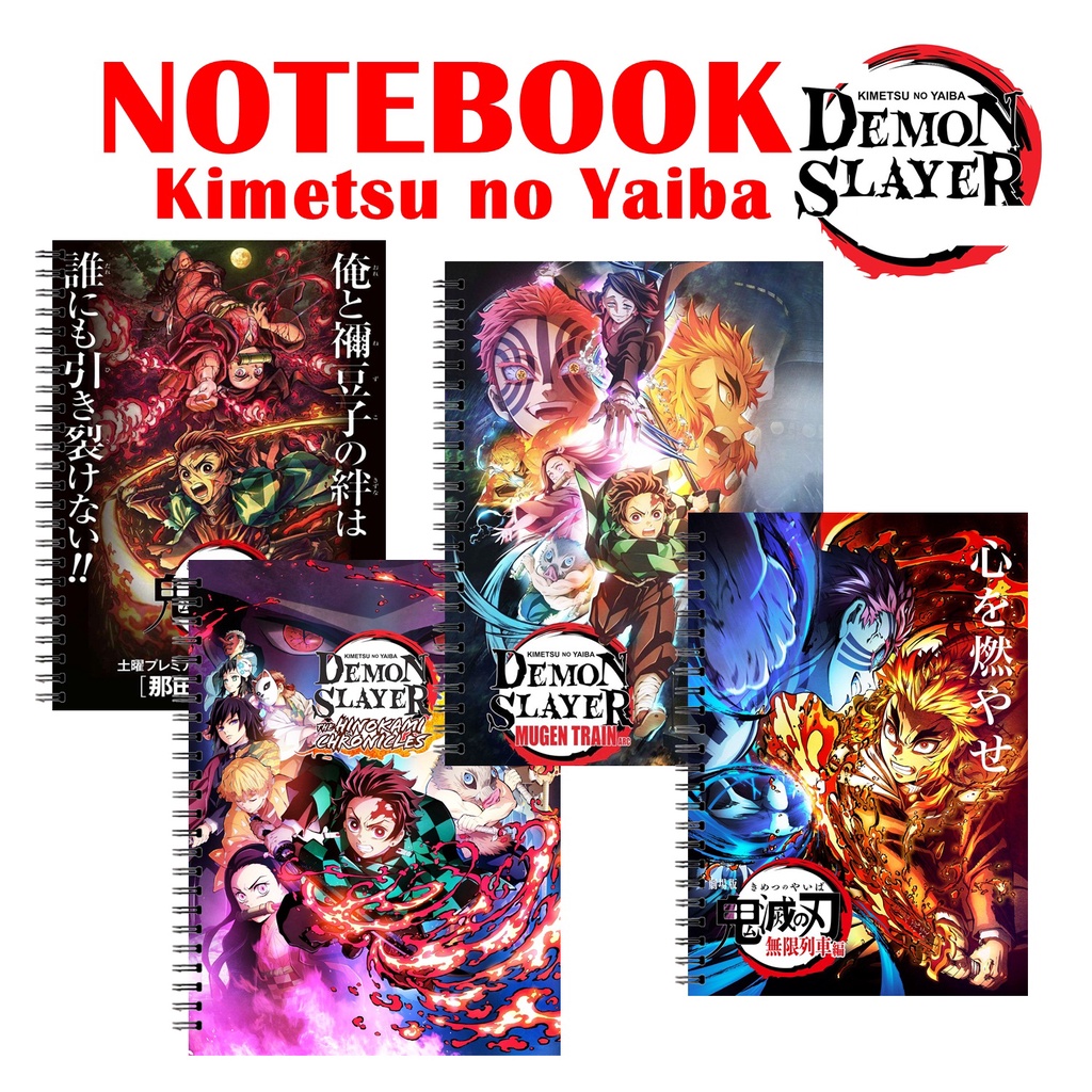 

Notebook Demon Slayer CUSTOM Anime Kimetsu No Yaiba A6