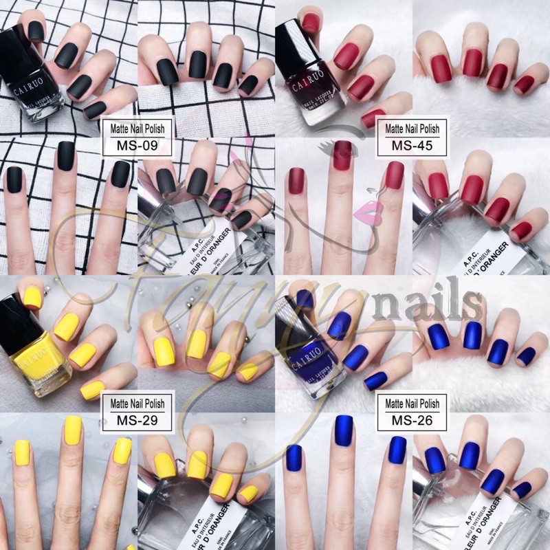 CAIRO MATTE NAIL POLISH NON PEEL OFF PREMIUM / kutek doff matt non peel off nail TIDAK BERACUN HALAL