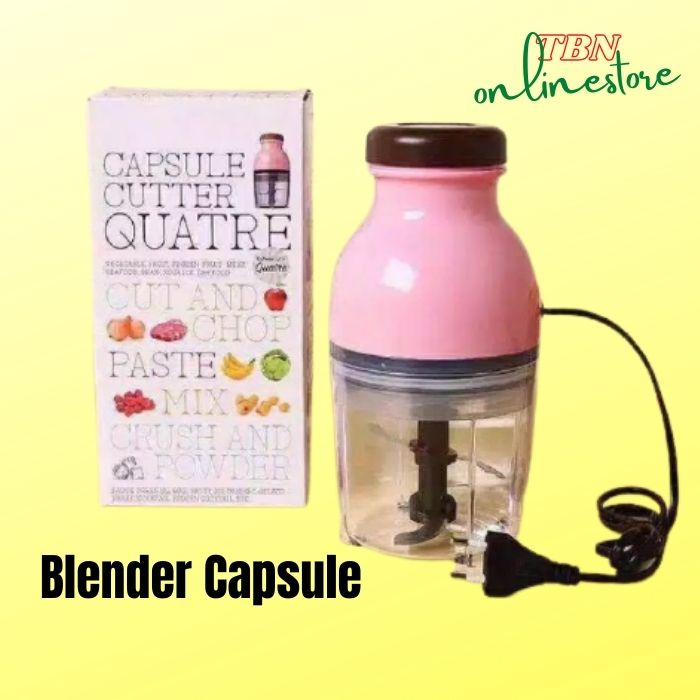 Blender Kapsul  Capsule Capsul  Pink Quatre - Hand Blender Food Processor and Mixer  -  Penggiling Daging – Perlengkapan Dapur