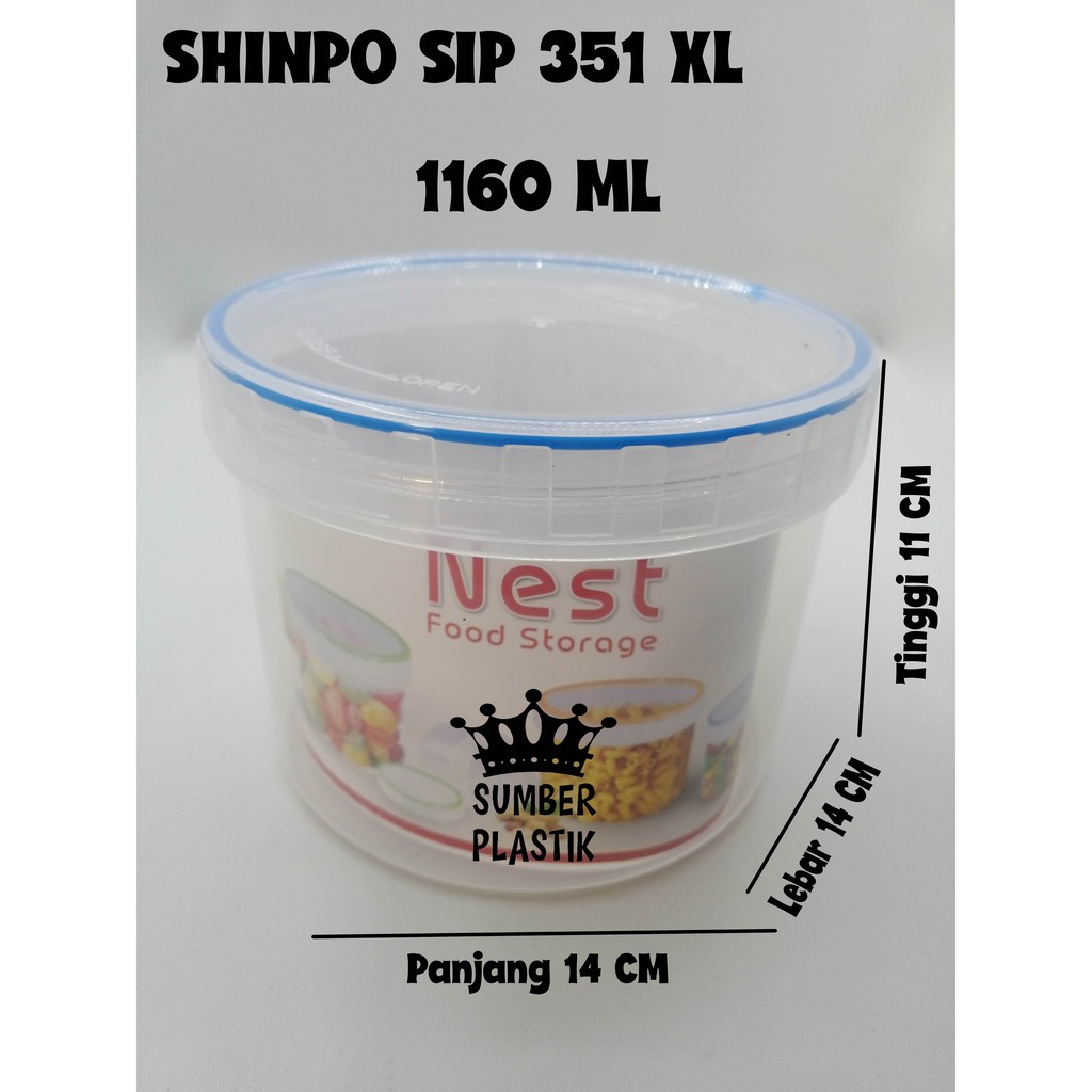 Toples Serbaguna SHINPO SIP 351 XL 1160ML (1 Pcs)