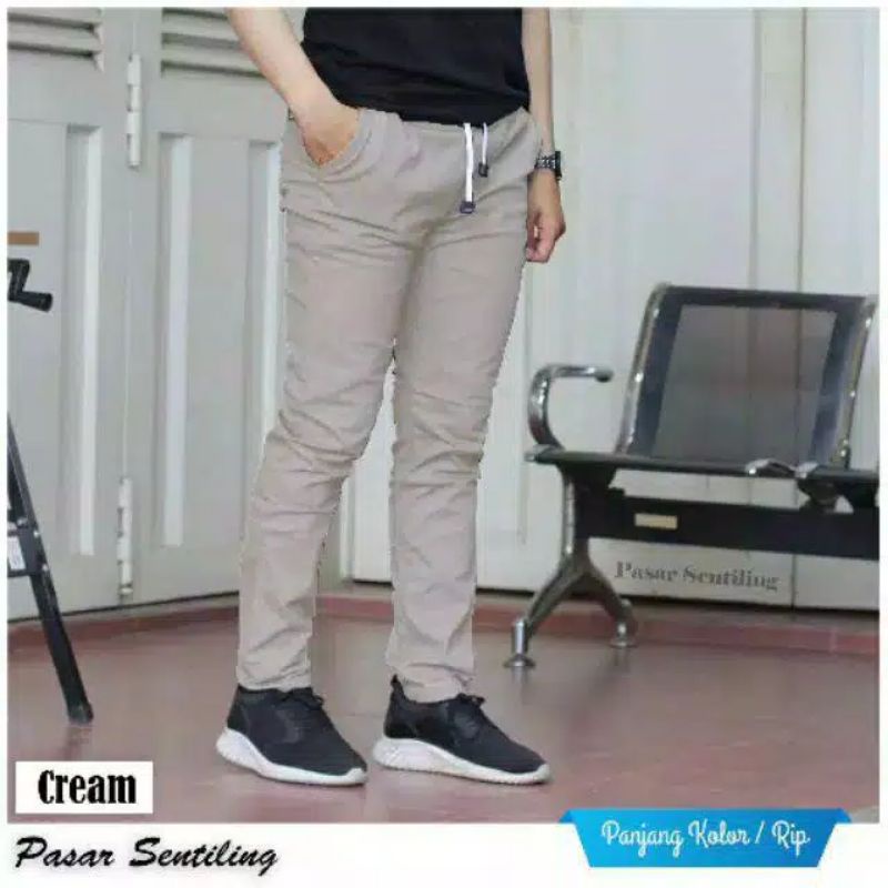 (size 27-38) CELANA RIP PANJANG // CHINO PANTS CHINOS KATUN KOLOR