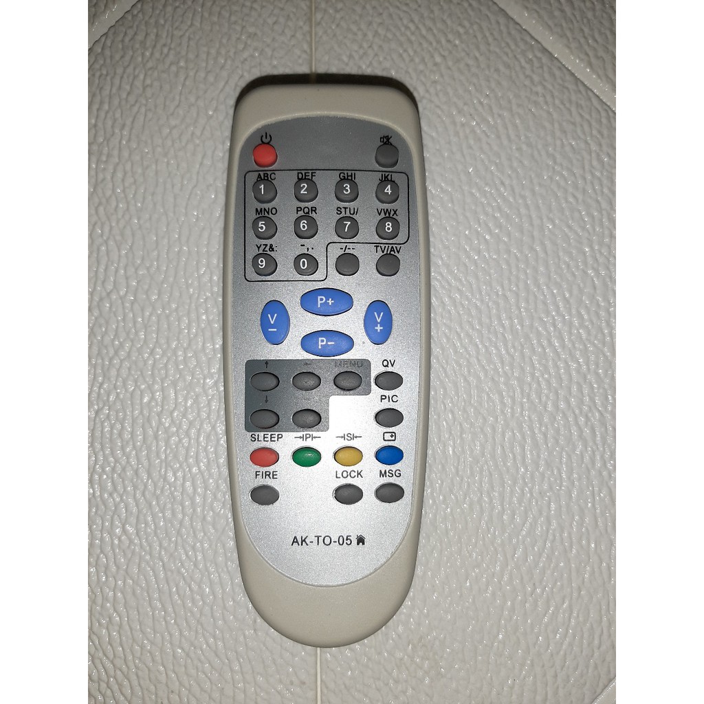 Remot Remote TV AKIRA TO-05 TABUNG putih tanpa setting