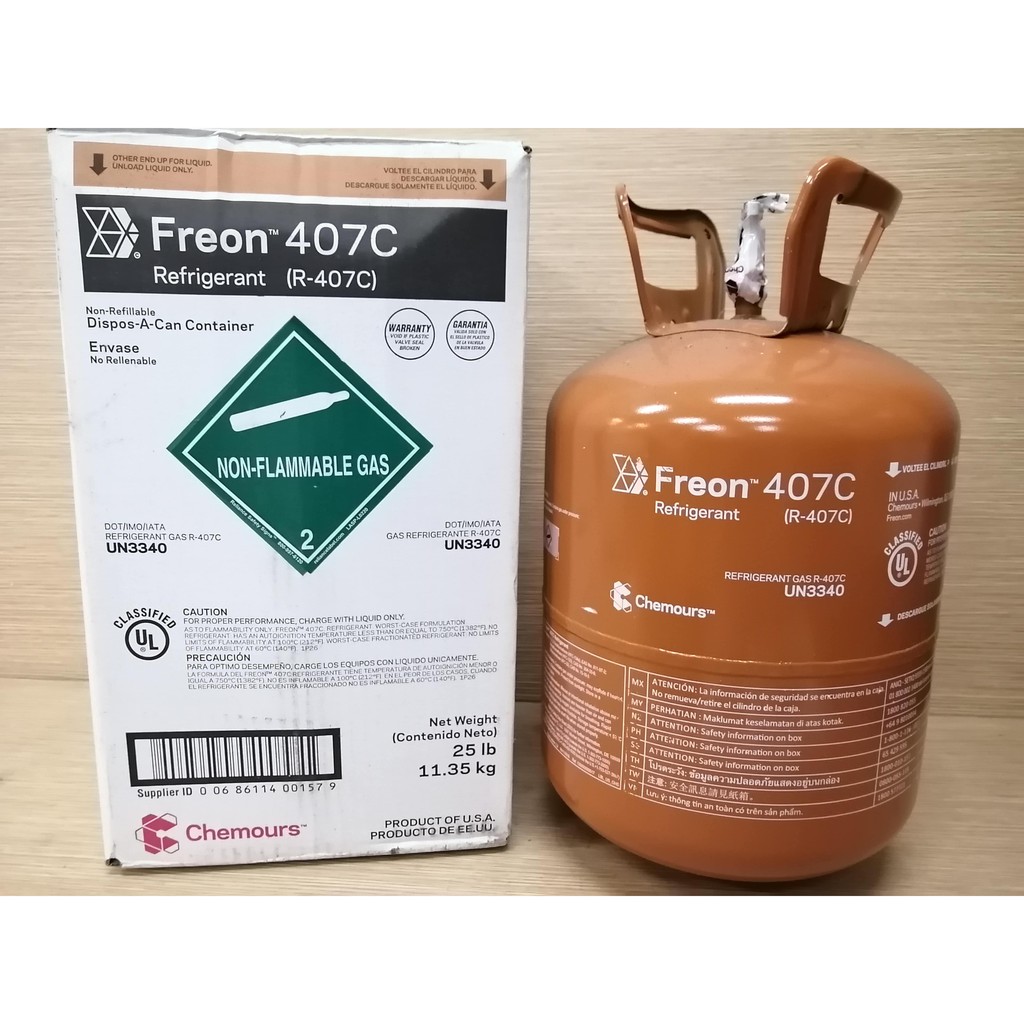 Jual FREON CHEMOURS R407C 10.9 kg USA / R407 C - R 407C - R 407 C ( EX ...