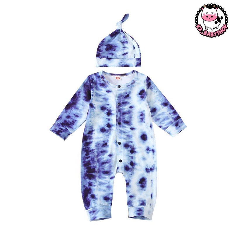 BABY K2 - Sleepsuit tie dye + topi