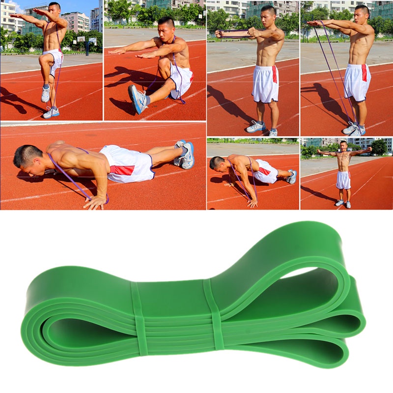 Sun New Elastic Resistance Loop Band Untuk Gym Yoga Pilates Workout Fitness Latihan