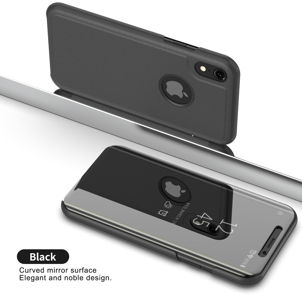 iPhone 5/5S SE 6/6s 7/8 plus X XS XSmax XR Mirror smart flip cover