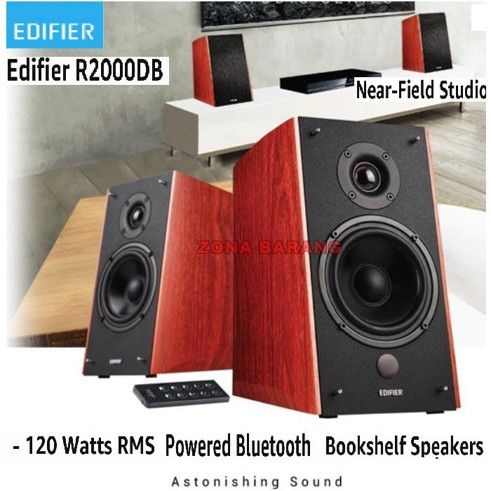 EDIFIER R2000DB HiFi BLUETOOTH BOOKSHELF SPEAKER 2.0 - 120W RMS