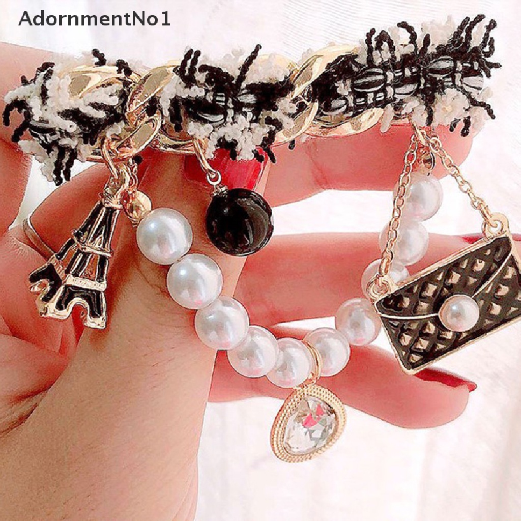 (AdornmentNo1) 1pc Bros / pin Gaya retro Aksen Mutiara + Kristal Untuk Aksesoris Wanita