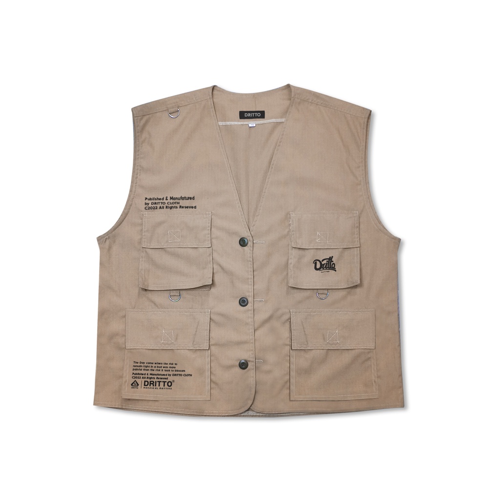 Dritto Vest - Nazio Rompi/Vest Unisex -  Brown