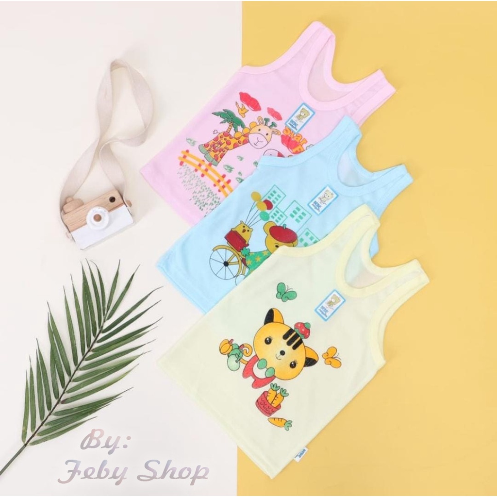 Singlet Kutung BEBE WARNA - Kaos Dalam Anak TK dan SD