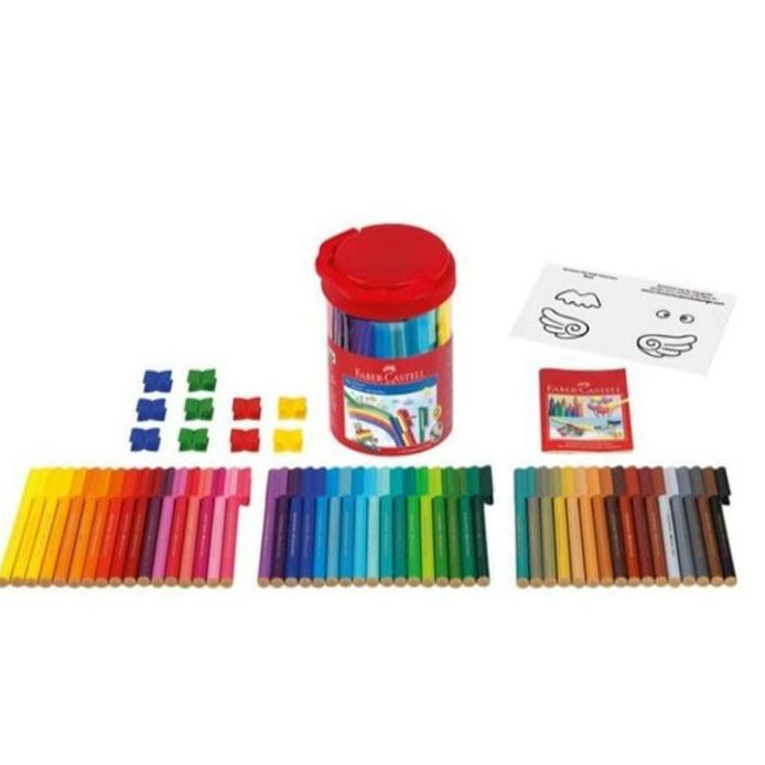 

CONNECTOR PEN 50 WARNA FABER CASTELL JAR / TOPLES / SPIDOL MEWARNAI