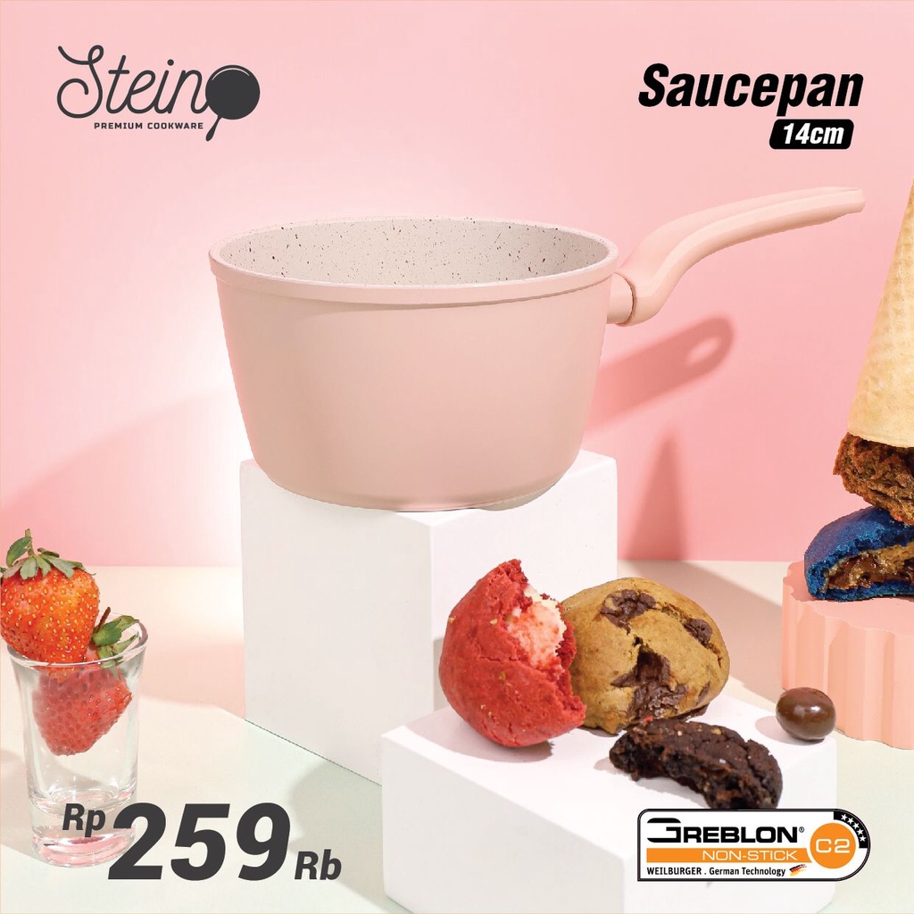 Stein Cookware Steincookware Saucepan 14 cm Sauce Pan Peralatan Masak Panci Dapur Murah