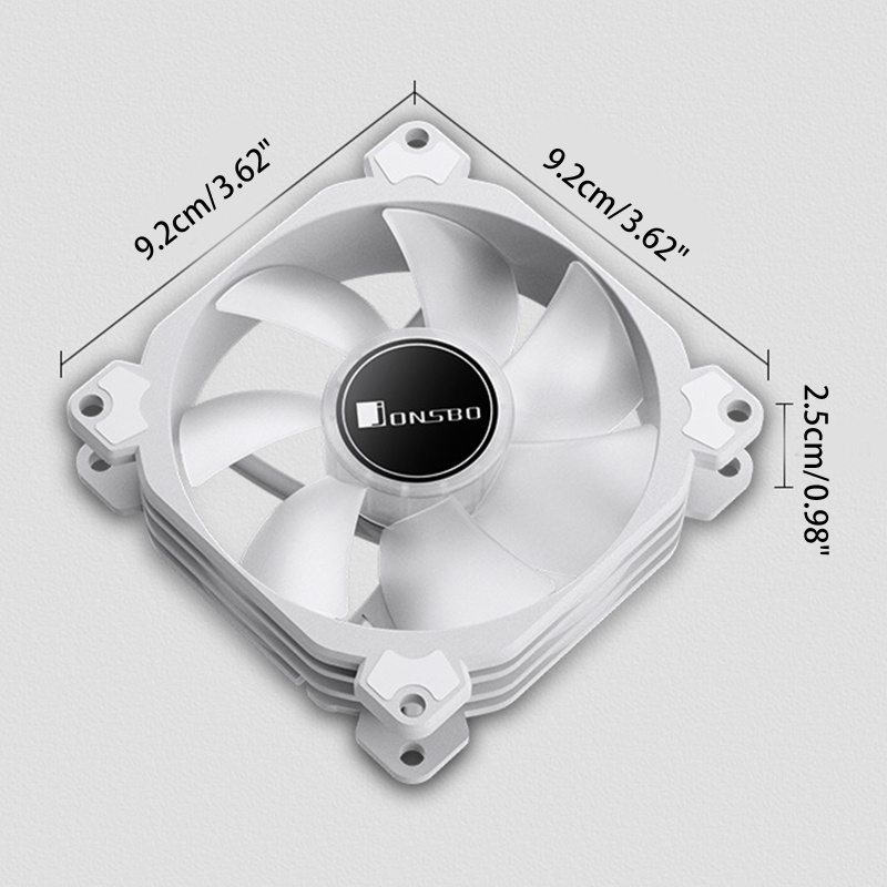 Bt FR-925 RGB 5V 3PIN Kipas Angin 92mm Volume Udara Tinggi Lampu Untuk Case Fans 12V CPU Pendingin