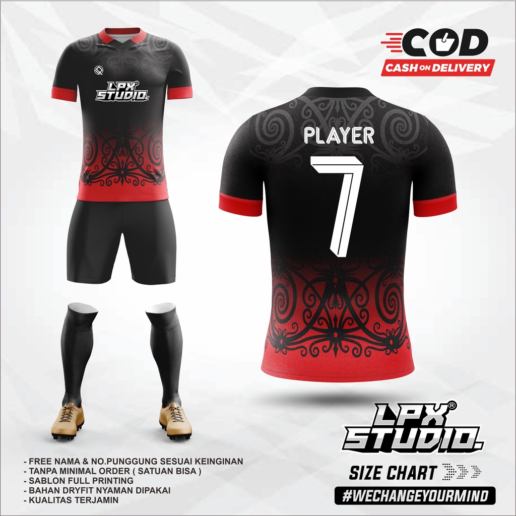 Jersey Baju Futsal Free Name Custom Set