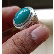 batu bacan Doko majiko kristal one colour ring perak tebal