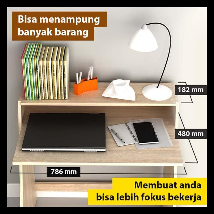Big Sale Pro Design Online Meja Kerja Uk. 786 X 500 X 835 (Stpdk) - Sonoma Oak Keren