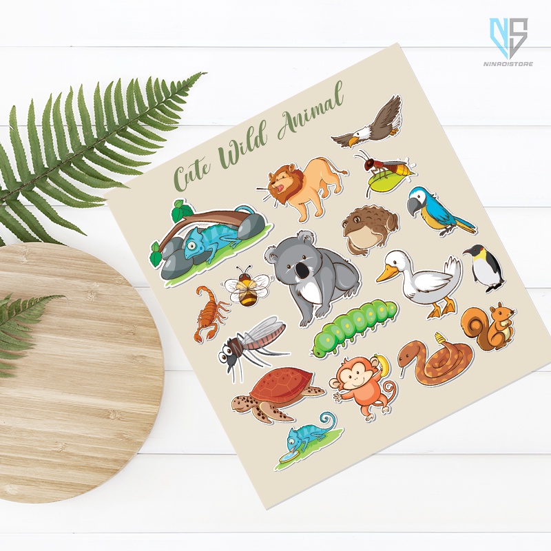 

Sticker Set Diary Book Aesthetic Sticker Decoration Stiker Tumblr Botol Hp Laptop Stiker 2D vinyl Lucu Viral Sticker DIY stiker set animal