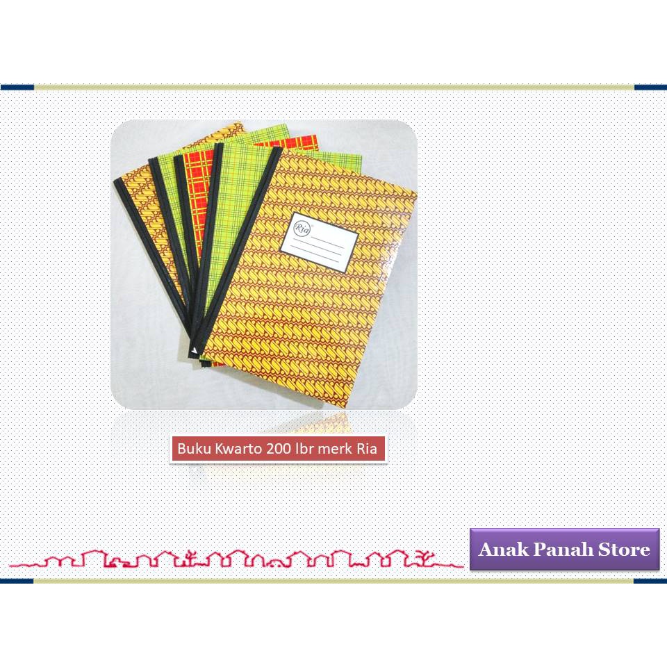 

Buku Kwarto Merek Ria 200
