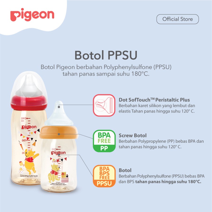 Pigeon Botol Susu PPSU Disney Edition | PPSU Bottle