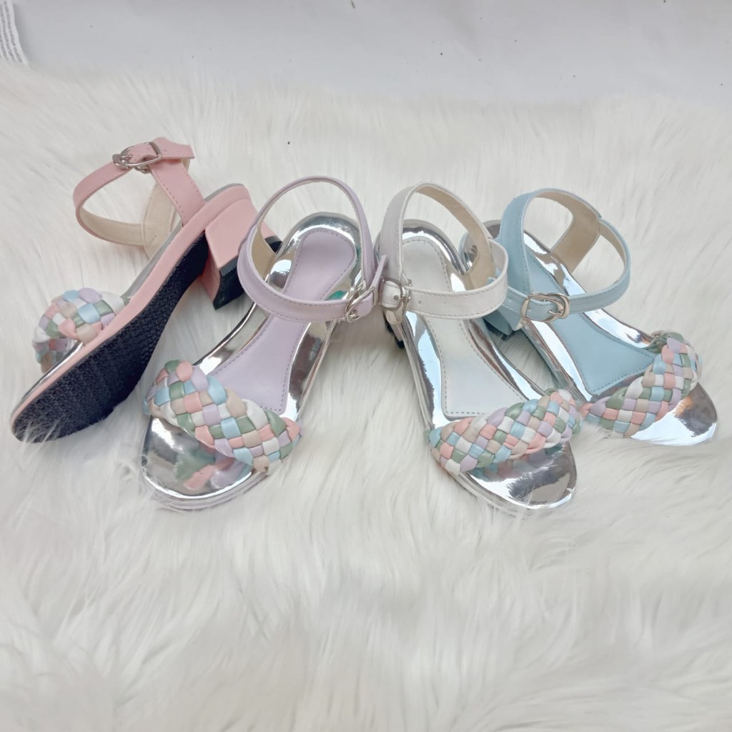 sandal hak tahu anak perempuan tinggi 3 cm trendy anti slip