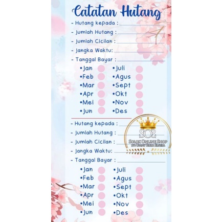 

Hutang | Kertas Binder A6