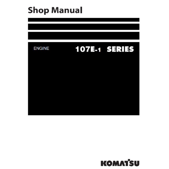 

shop manual engine komatsu 107E-1 PC200-8