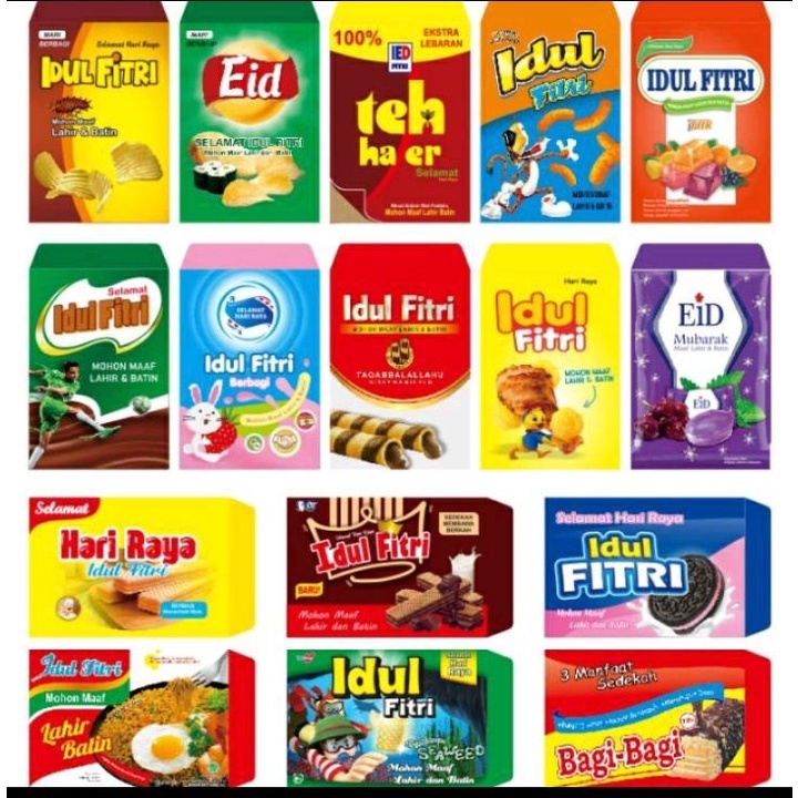 

PROMO amplop snack lebaran mini 10 pack isi 100