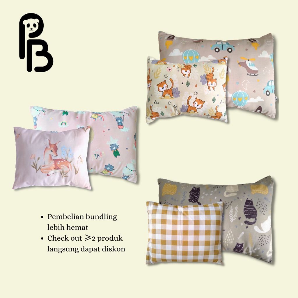 Precious Baby | Bantal Bayi Premium | Size S | Microfiber Impor | Bisa Pilih Motif | Bantal Baby | Baby Pillow | Bantal Anak | Pillow Kids | Bantal Precious Baby