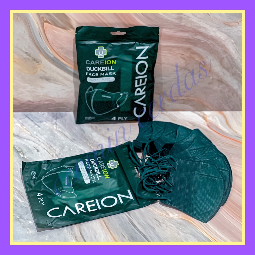 [ Careion ] Masker Duckbill 4 Ply isi 10Pcs Model Sensi