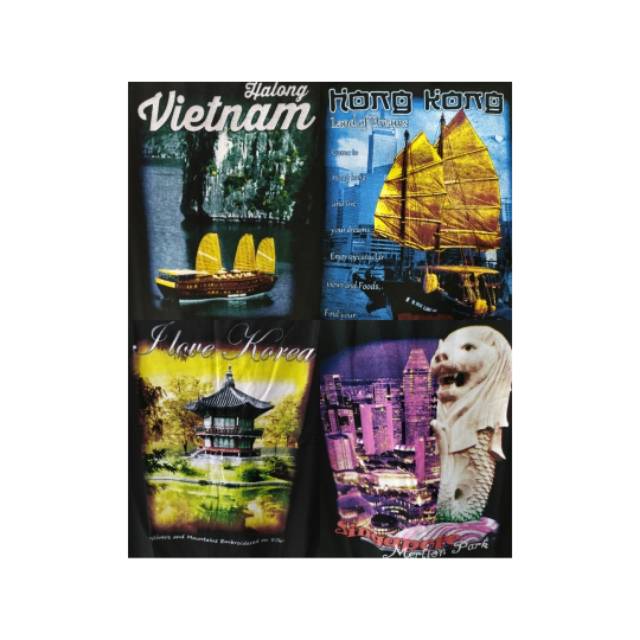 Kaos negara negara asia kaos vietnam hongkong singapura korea