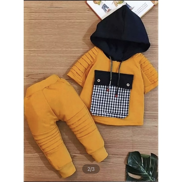 SETELAN HOODIE TRENDY BAYI ANAK MOTIF SAKU KOTAK USIA 6 BULAN-5 TAHUN BAHAN BABYTERRY LEMBUT NYAMN DIPAKAI TERBARU TERMURAH/ SETELAN HOODIE TRENDY BAYI ANAK LAKI-LAKI/ SETELAN HOODIE TRENDY BAYI ANAK COWOK/ SETELAN HOODIE TRENDY BAYI ANAK PEREMPUAN