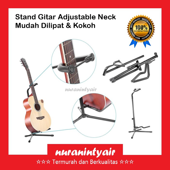 Stand Gitar Universal - Guitar Stand Bass Long Neck Acoustic String