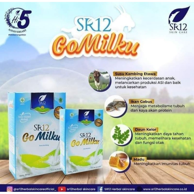 

Susu Bubuk kambing/Etawa Go milku SR12