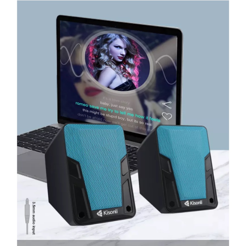 Gaming Speaker  Laptop / Komputer Multimedia Dual Bass With Switch Volume Control - A505