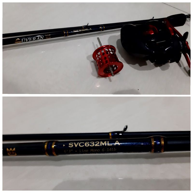 Joran Rod Abu Garcia Suveran 632 MLA & Reel BC Abu Garcia Blackmax second like new
