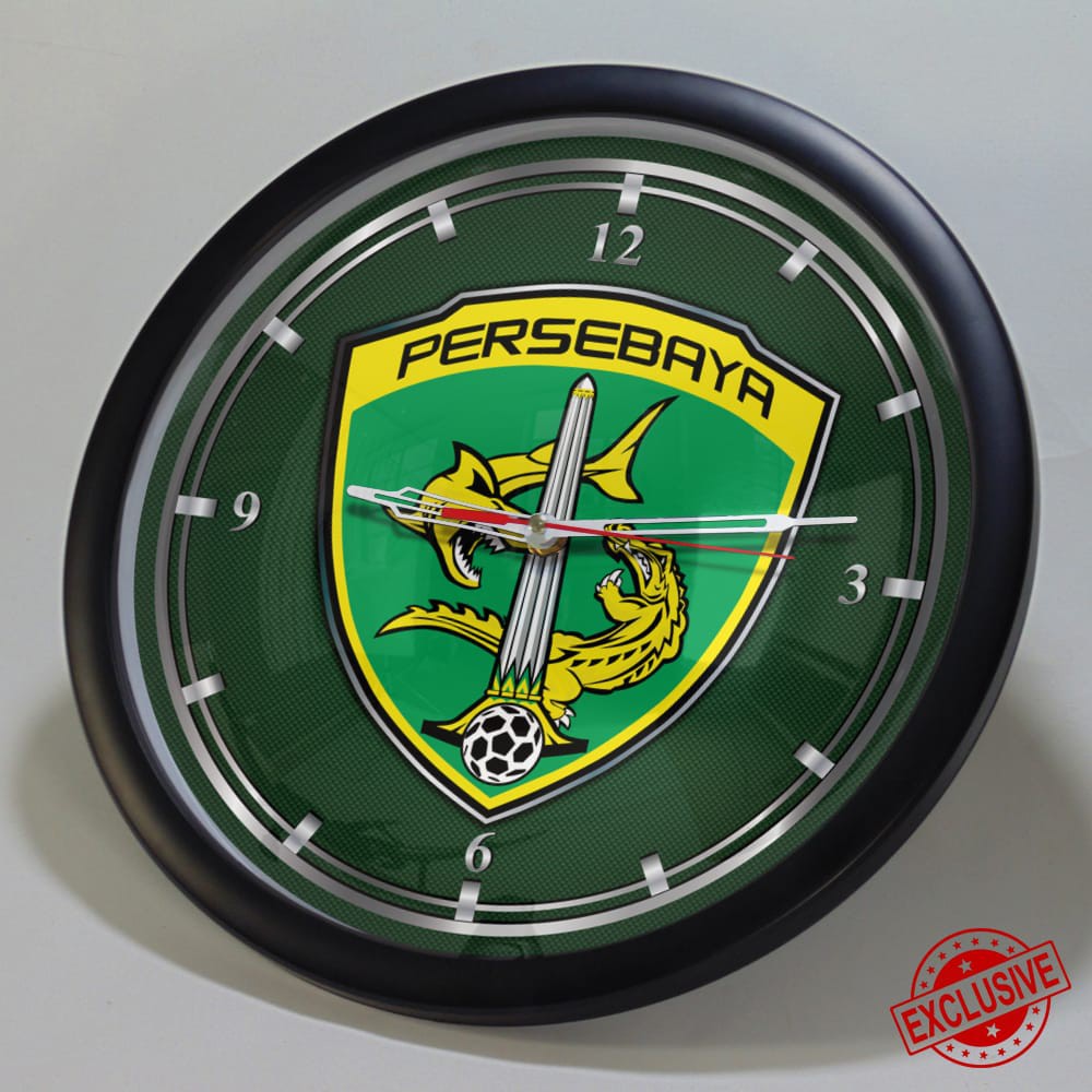 (ISTIMEWA BOSSQUE) JAM DINDING CUSTOM PERSEBAYA SURABAYA